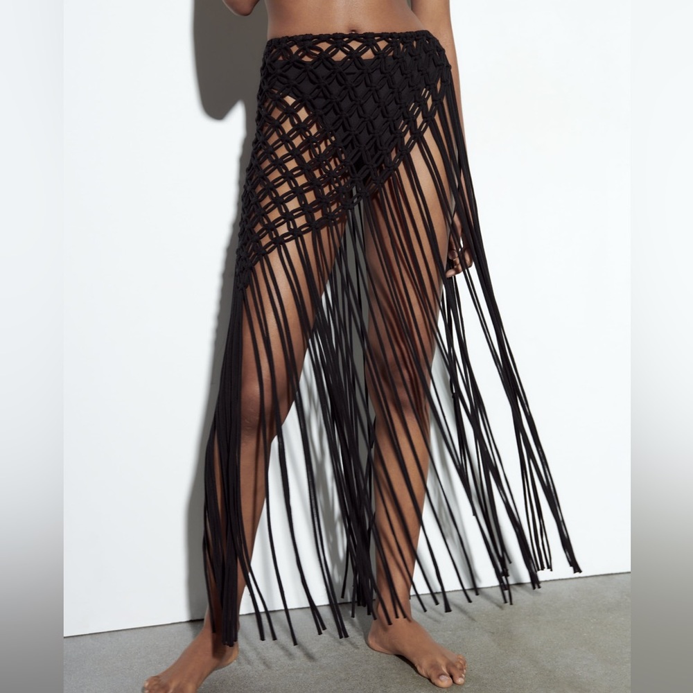 ZARA MACRAMÉ PAREO